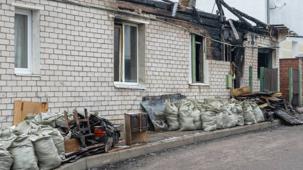 Professional Fire Damage Assessment technician working in Washington Crossing, PA